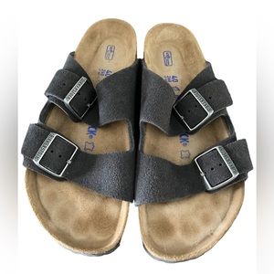 Birkenstock Arizona BS Velvet Grey US 9W/7M Regular Fit //